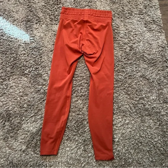 Lorna Jane Orange Leggings women’s size small with tie closure fitness pants - Picture 6 of 6